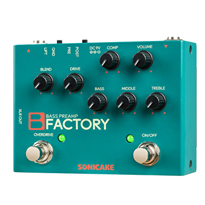 SONICAKE B Factory DuaLane Bass Preamp Pedalı